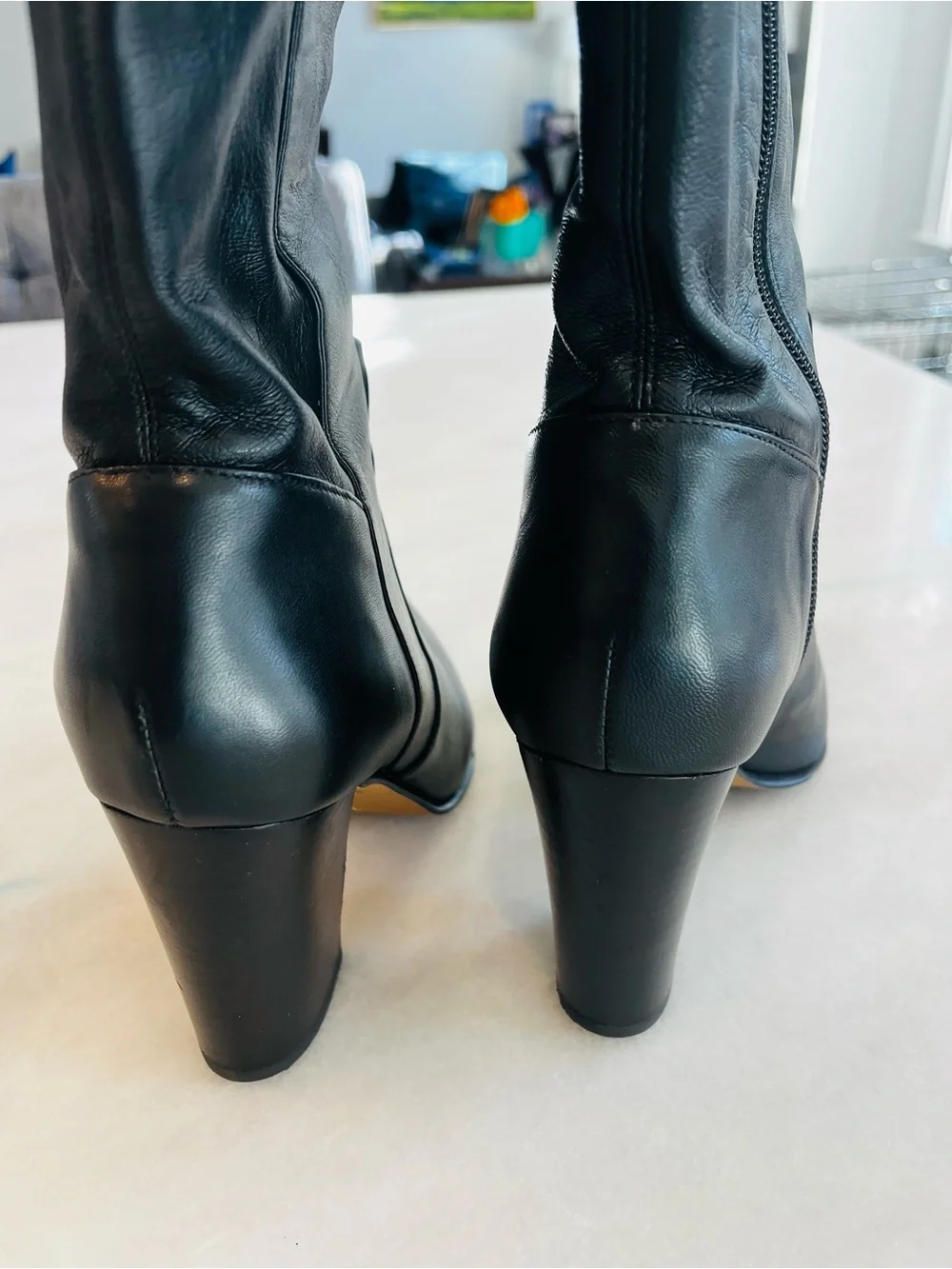 Vince Camuto Women Demerri Black Pull On Tall Over-the-knee Boots Shoes Size 7
